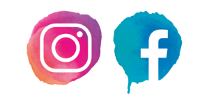 Facebook och Instagram logos
