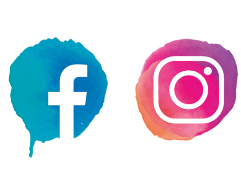 Facebook Instagram logos